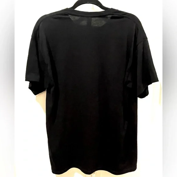 Unisex Cat T-Shirt with Gray Polka Dot Design - Picture 6 of 10